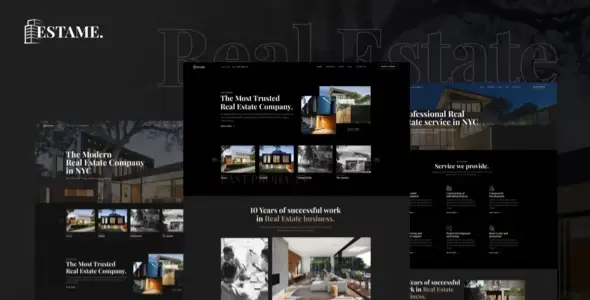 Estame – Real Estate Elementor Template Kit