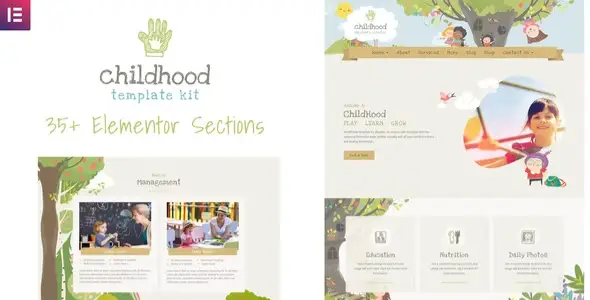 Childhood Kids – Child Care Center Elementor Template Kit