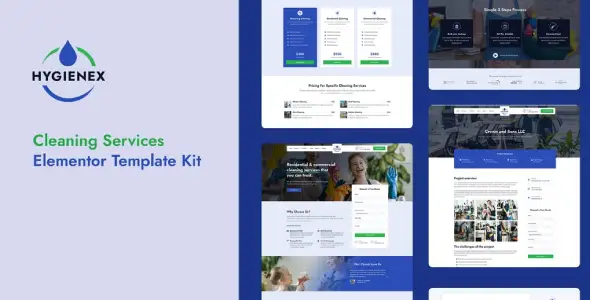 Hygienex – Cleaning Services Elementor Template Kit