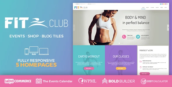 Fitness Club – Health & Gym WordPress Theme