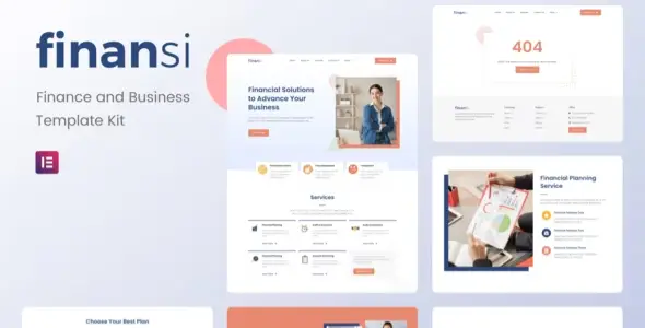 Finansi – Finance & Business Elementor Template Kit