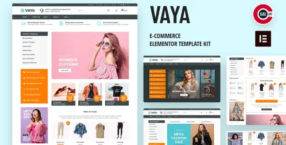 Vaya – E-commerce Elementor Template Kit