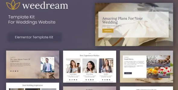Weedream – Wedding Elementor Template Kit