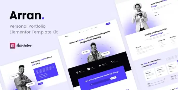 Arran – Personal Portfolio Elementor Template Kit