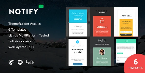 Notify – Notification Email + Themebuilder Access