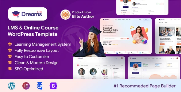 Dreams LMS – Online Courses, Coaching, Education and Learning Management WordPress Theme