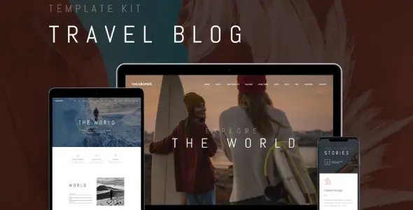 Vagabonds – Travel Blog Elementor Template Kit