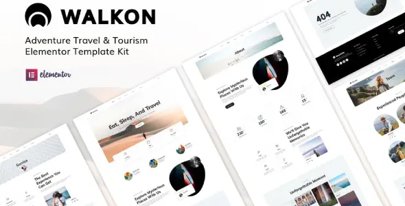 WalkOn – Adventure Travel & Tourism Elementor Template Kit