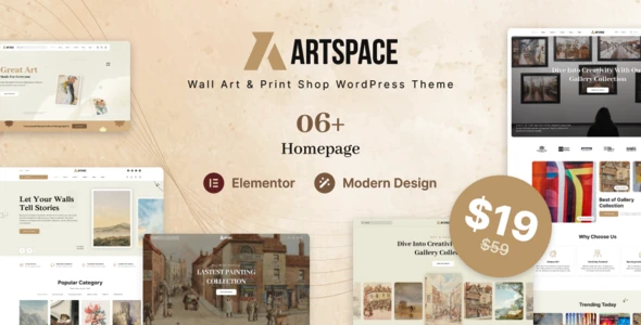 ArtSpace – Wall Art & Print Shop WordPress theme