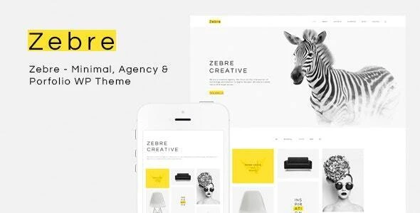 Zebre – Freelancer & Agency Portfolio Minimal WP Theme