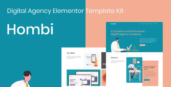 Hombi – Digital Agency Elementor Template Kit