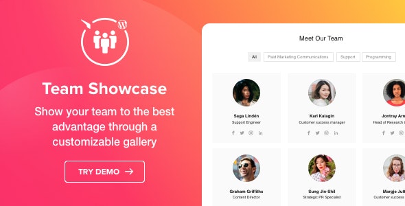 Team Showcase | WordPress Plugin