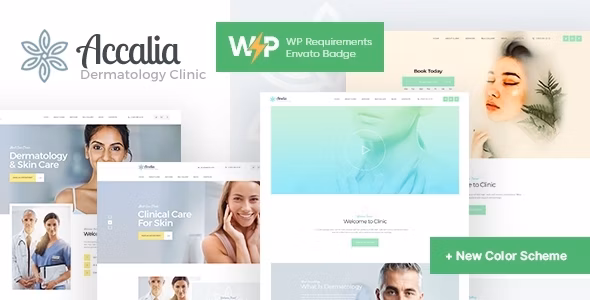 Accalia | Dermatology Clinic & Cosmetology WordPress Theme + Elementor
