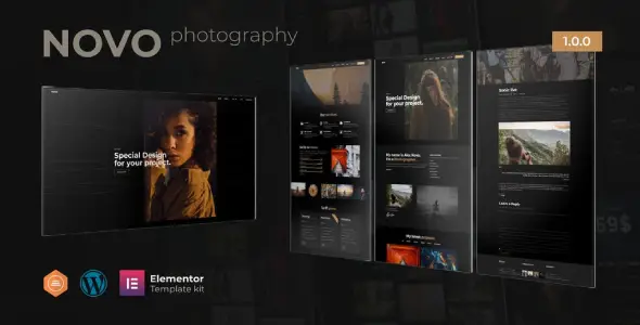 Novo – Photography Elementor Template Kit