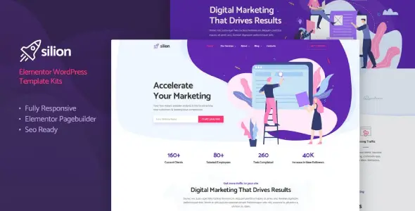 Silion – Digital Marketing Elementor Template Kit