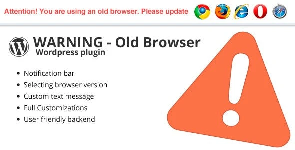 Warning Old Browser – WordPress plugin