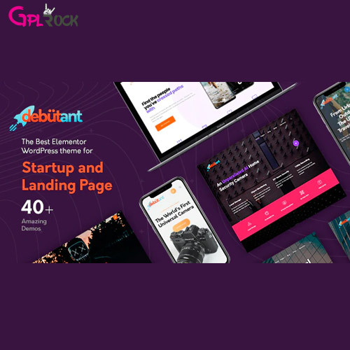 Debutant – Elementor Landing Page WP theme