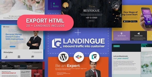 Landingue – Landing and One Page Builder Plugin for WordPress Site