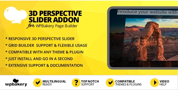 3D Perspective Slider Addon for WPBakery Page Builder