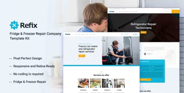 Refix – Appliance Repair Company Elementor Template Kit